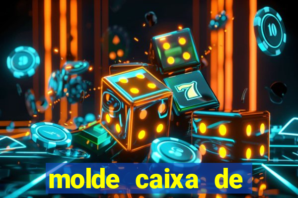 molde caixa de baralho png